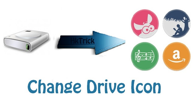 drives icon change kaise kare