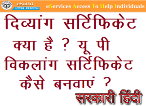 दिव्यांग सर्टिफिकेट क्या है ? यू पी विकलांग सर्टिफिकेट कैसे बनवाएं ?