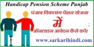 पंजाब विकलांग पेंशन योजना में ऑनलाइन आवेदन कैसे करें।