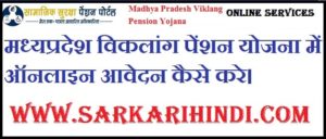 Madhya Pradesh Viklang Pension Yojana 2020 In Hindi